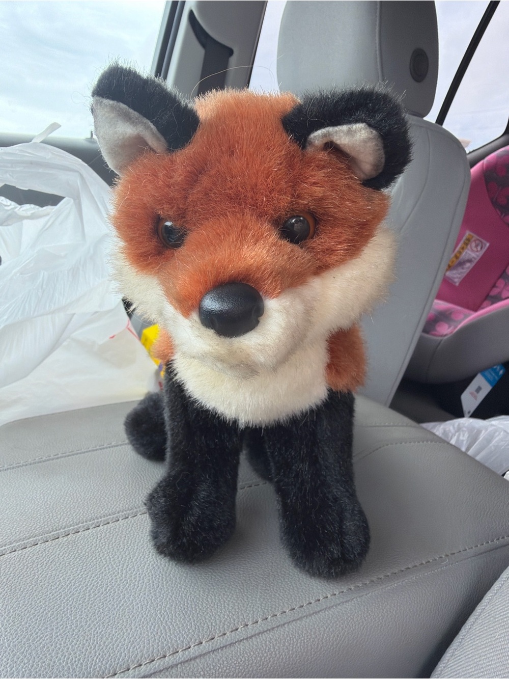 Cuddly Fox Plush Toy - Orange, Black & Cream Stuffed Animal